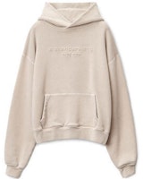 Alexander Wang FW22 Embossed Logo Terry Sweatshirt Unisex Couple Style Beige UCC3221534-279 Alexander Wang FW22 Embossed Logo Terry Sweatshirt Unisex Couple Style Beige UCC3221534-279