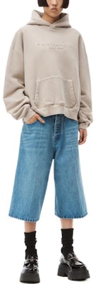 アレキサンダーワン FW22 エンボスロゴ テリースウェットシャツ ユニセックス ベージュ UCC3221534-279 Lookbook アレキサンダーワン FW22 エンボスロゴ テリースウェットシャツ ユニセックス ベージュ UCC3221534-279