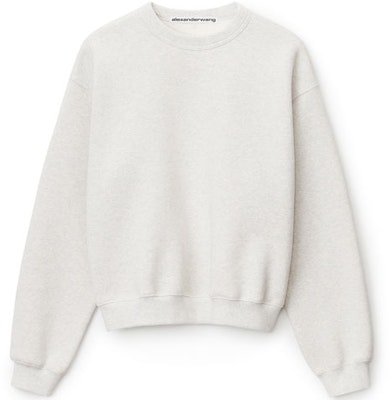 Alexander Wang FW22 Fleece Logo Crewneck Sweatshirt Unisex Minimalist Beige. UCC2221530054 Order Alexander Wang FW22 Fleece Logo Crewneck Sweatshirt Unisex Minimalist Beige. UCC2221530054