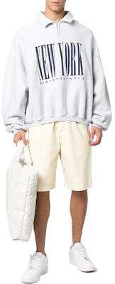 알렉산더 왕 FW22 하프집 로고 프린트 칼라 스웻셔츠 유니섹스 그레이 UCC1231600-050 Shop 알렉산더 왕 FW22 하프집 로고 프린트 칼라 스웻셔츠 유니섹스 그레이 UCC1231600-050