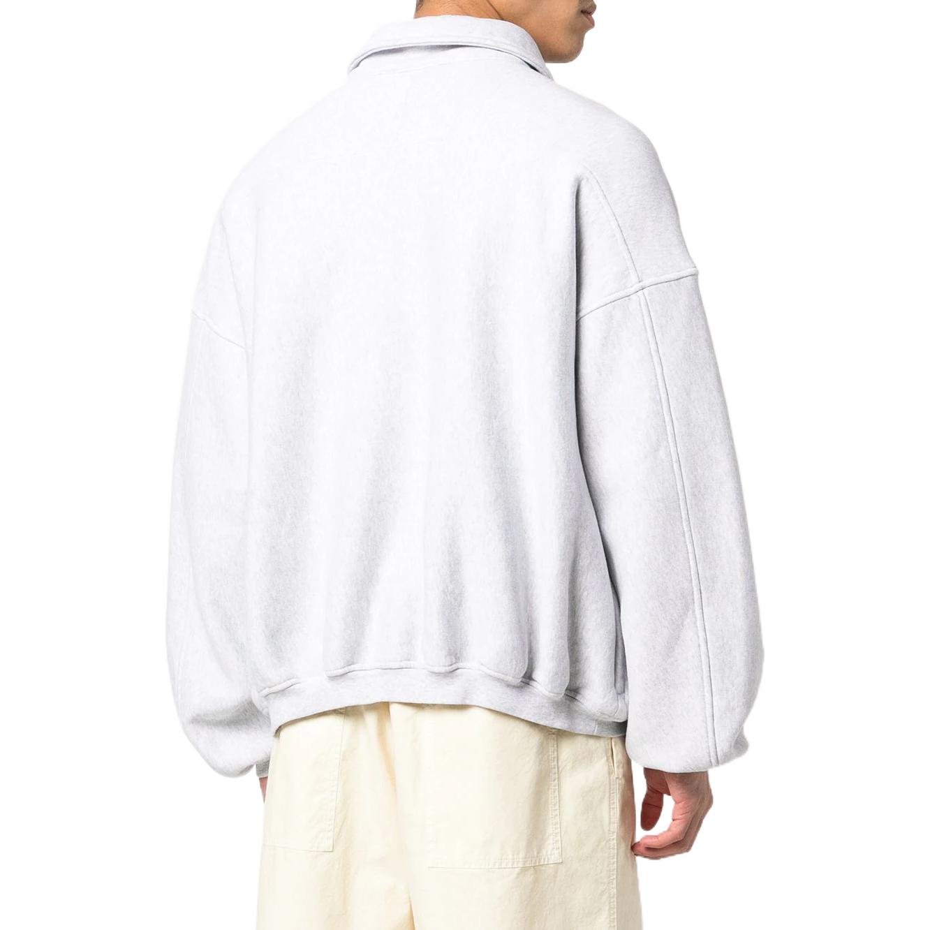 Purchase 알렉산더 왕 FW22 하프집 로고 프린트 칼라 스웻셔츠 유니섹스 그레이 UCC1231600-050