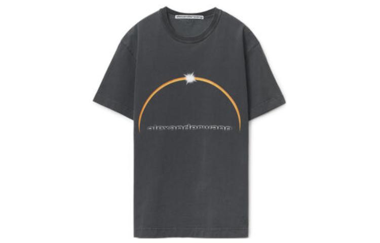 Alexander Wang FW22 Logo Print Graphic Tee Unisex Dark Gray UCC4221554-011