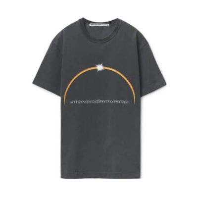 Alexander Wang FW22 Logo Print Graphic Tee Unisex Dark Gray UCC4221554-011
