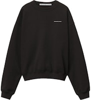 Alexander Wang FW22 Velour Logo Crewneck Pullover Unisex Black. UCC2221530-001 Alexander Wang FW22 Velour Logo Crewneck Pullover Unisex Black. UCC2221530-001