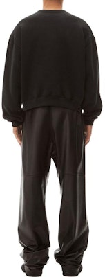 알렉산더 왕 FW22 벨루어 로고 크루넥 풀오버 유니섹스 블랙. UCC2221530-001 Shop 알렉산더 왕 FW22 벨루어 로고 크루넥 풀오버 유니섹스 블랙. UCC2221530-001