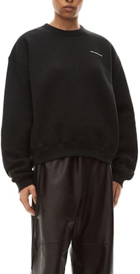 알렉산더 왕 FW22 벨루어 로고 크루넥 풀오버 유니섹스 블랙. UCC2221530-001 Details for 알렉산더 왕 FW22 벨루어 로고 크루넥 풀오버 유니섹스 블랙. UCC2221530-001