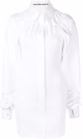 Alexander Wang FW22 White Slim-Fit Long Sleeve Collared Shirt Dress 1WC3226488-100 Alexander Wang FW22 White Slim-Fit Long Sleeve Collared Shirt Dress 1WC3226488-100