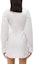 Shop アレキサンダーワン FW22 ホワイト ソリッドボタンアップ 長袖ミニドレス 4WC4226197-100