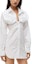 Purchase アレキサンダーワン FW22 ホワイト ソリッドボタンアップ 長袖ミニドレス 4WC4226197-100