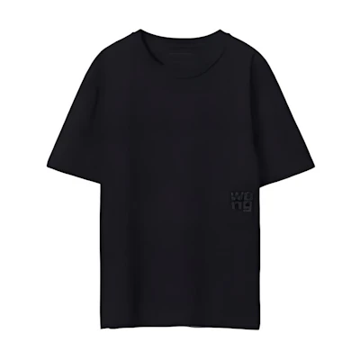 Alexander Wang FW23 Foam Logo Oversized Unisex Crewneck T-Shirt. 4cc3221357