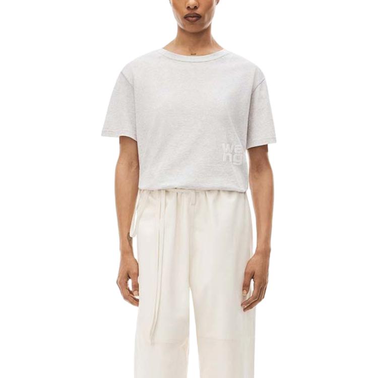 Details for Alexander Wang FW23 Foam Logo Oversized Unisex Crewneck T-Shirt. 4cc3221357