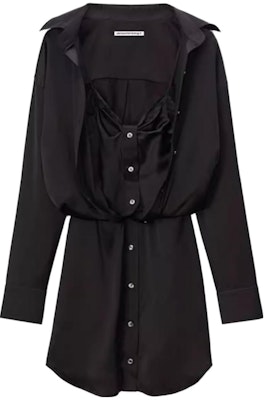 Alexander Wang FW23 Camisa Larga Holgada de Manga Larga Vestido Negro 4WC4236229-001 Buy Alexander Wang FW23 Camisa Larga Holgada de Manga Larga Vestido Negro 4WC4236229-001