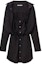Order Alexander Wang FW23 Camisa Larga Holgada de Manga Larga Vestido Negro 4WC4236229-001