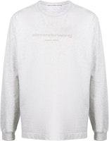 Alexander Wang FW23 Logo Long Sleeve Sweatshirt Unisex Light Heather Grey. UCC3231643050 Alexander Wang FW23 Logo Long Sleeve Sweatshirt Unisex Light Heather Grey. UCC3231643050