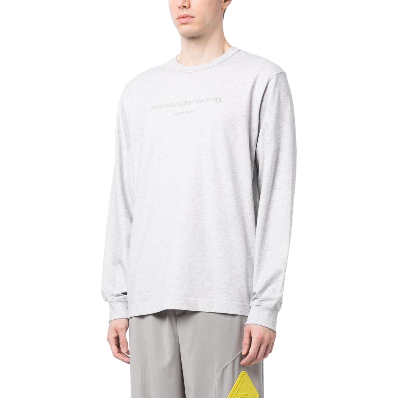 Purchase アレキサンダー ワン FW23 ロゴ 長袖 スウェットシャツ ユニセックス ライトヘザーグレー UCC3231643050