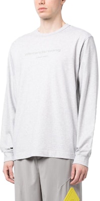 Alexander Wang FW23 Sudadera Unisex Logo Manga Larga Gris Jaspeado Claro. UCC3231643050 Purchase Alexander Wang FW23 Sudadera Unisex Logo Manga Larga Gris Jaspeado Claro. UCC3231643050