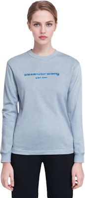 亚历山大·王 FW23 标志闪亮水洗长袖T恤 浅蓝色 男女同款 UCC32316434-51A Sizing 亚历山大·王 FW23 标志闪亮水洗长袖T恤 浅蓝色 男女同款 UCC32316434-51A