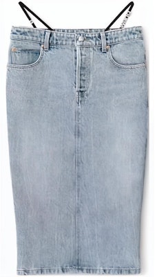 Alexander Wang FW23 Skirt Denim Slim Maxi Biru Gradient Vintage 4DC42352354-71A Buy Alexander Wang FW23 Skirt Denim Slim Maxi Biru Gradient Vintage 4DC42352354-71A