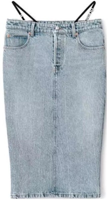 Alexander Wang FW23 Skirt Denim Slim Maxi Biru Gradient Vintage 4DC42352354-71A Order Alexander Wang FW23 Skirt Denim Slim Maxi Biru Gradient Vintage 4DC42352354-71A