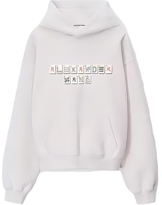 Alexander Wang FW23 麻將圖案中性款套頭衫 - 淺灰色 UCC4231644-054 Buy Alexander Wang FW23 麻將圖案中性款套頭衫 - 淺灰色 UCC4231644-054