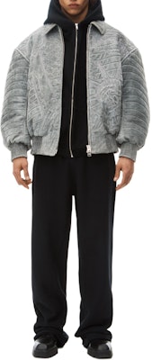 Alexander Wang FW24 Black Logo Embroidered Loose Casual Pants 6CC3244061-001 Lookbook Alexander Wang FW24 Black Logo Embroidered Loose Casual Pants 6CC3244061-001