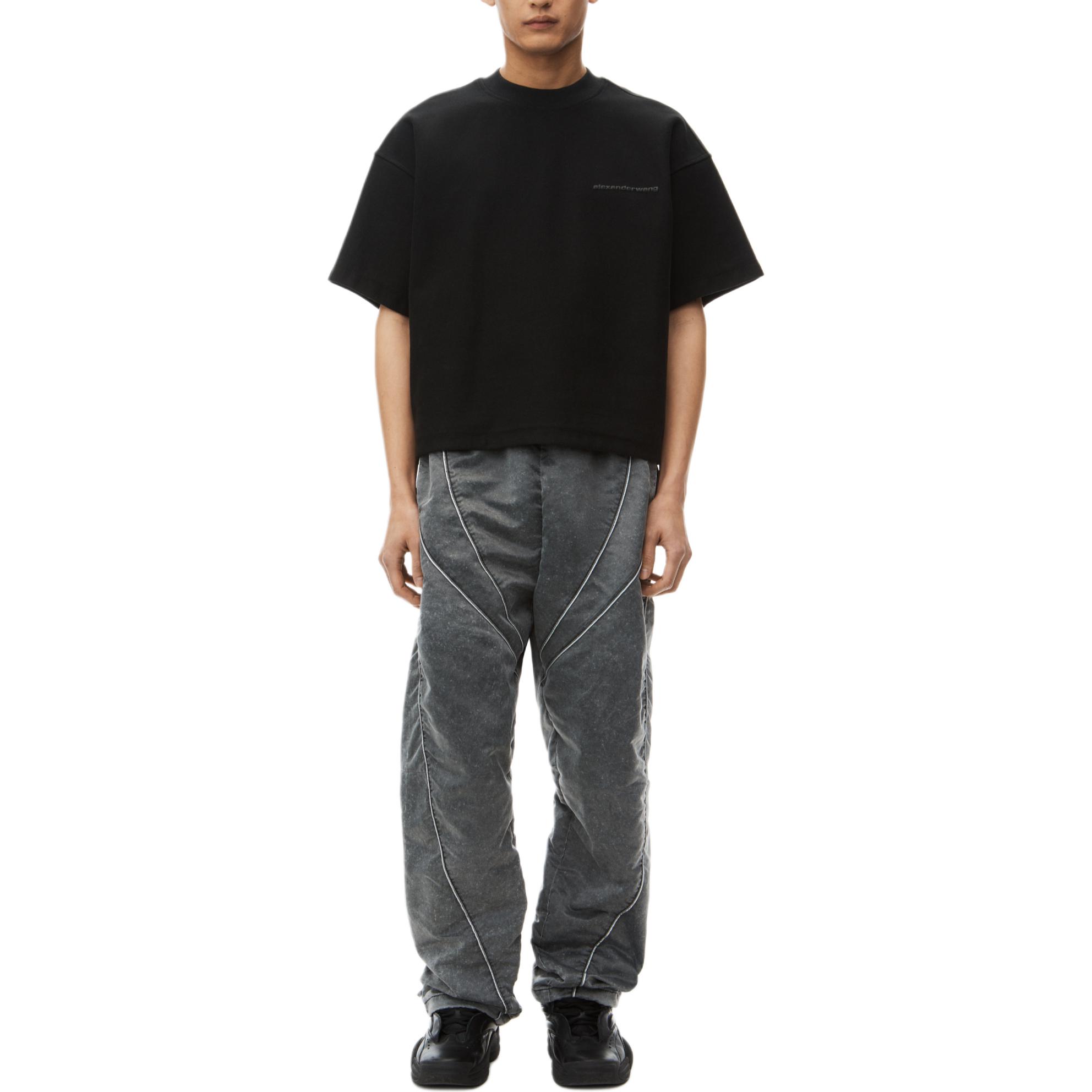 Lookbook 亞歷山大王 FW24 寬鬆版型休閒圓領T恤 黑色 6CC3241053001