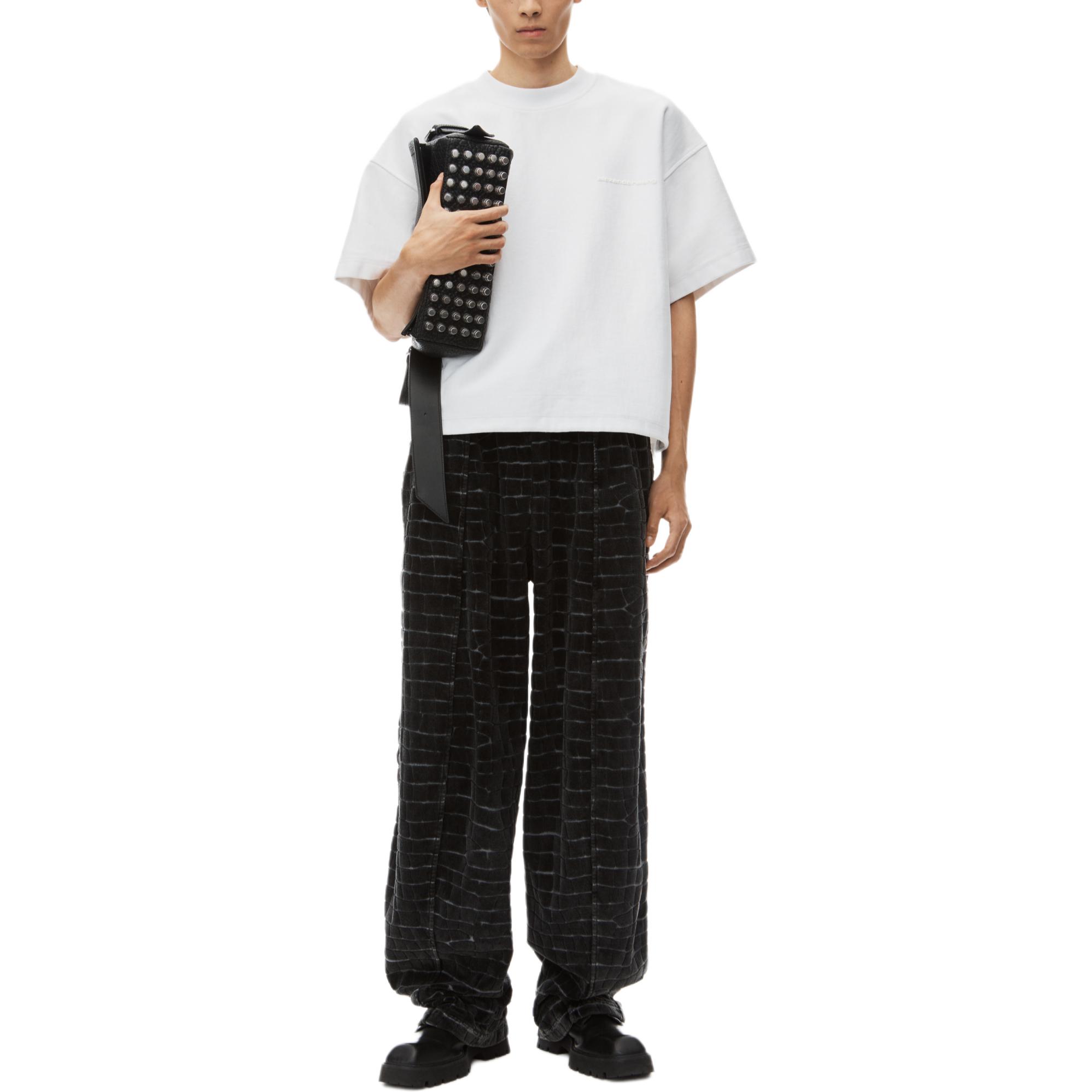 Alexander Wang FW24 Loose Fit Casual Crew Neck Short Sleeve T-Shirt White 6CC3241053100 圖 3