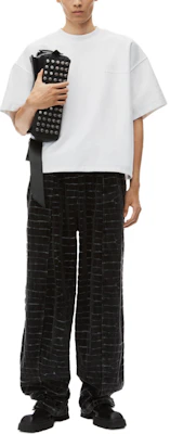 Alexander Wang FW24 Loose Fit Casual Crew Neck Short Sleeve T-Shirt White 6CC3241053100 Lookbook Alexander Wang FW24 Loose Fit Casual Crew Neck Short Sleeve T-Shirt White 6CC3241053100