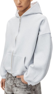 Alexander Wang FW24 Oversized Logo Embroidered Cotton Sweatshirt Light Grey . 6CC3242043050 Purchase Alexander Wang FW24 Oversized Logo Embroidered Cotton Sweatshirt Light Grey . 6CC3242043050