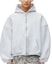 Details for Alexander Wang FW24 Oversized Logo Embroidered Cotton Sweatshirt Light Grey . 6CC3242043050