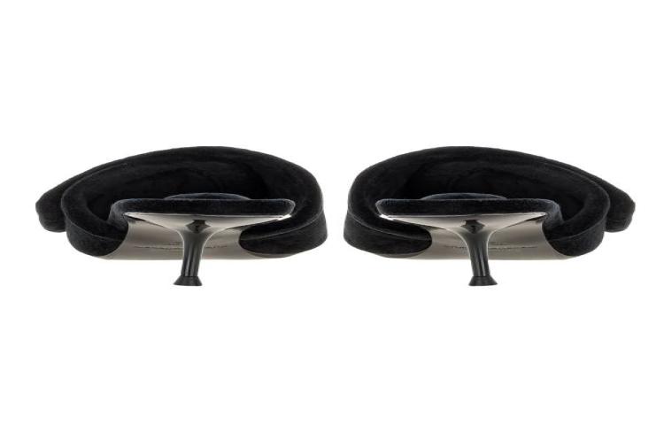 Alexander Wang Givenchy Jessie Velour Crystal Logo Sandal 'Black' 圖 3