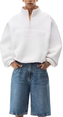 Alexander Wang 法式棉質半拉鍊黑色套頭圓領運動衫 6CC3231021 Sizing Alexander Wang 法式棉質半拉鍊黑色套頭圓領運動衫 6CC3231021