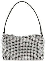 Alexander Wang Heiress Pouch In Crystal Mesh White Alexander Wang Heiress Pouch In Crystal Mesh White