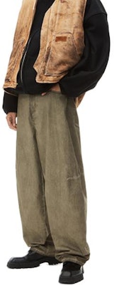 Alexander Wang High-Waisted Wide-Leg Washed Denim Jeans Sage Green 6WC3244047 Lookbook Alexander Wang High-Waisted Wide-Leg Washed Denim Jeans Sage Green 6WC3244047