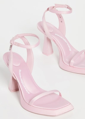 알렉산더 왕 핑크 새틴 하이힐 샌들 AWANG43649 Lookbook 알렉산더 왕 핑크 새틴 하이힐 샌들 AWANG43649