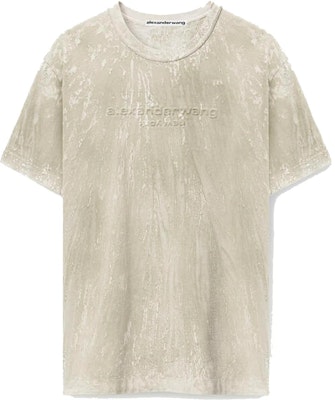 亞歷山大王冰灰色Logo印花中性短袖T恤. UCC2231622-076 Buy 亞歷山大王冰灰色Logo印花中性短袖T恤. UCC2231622-076