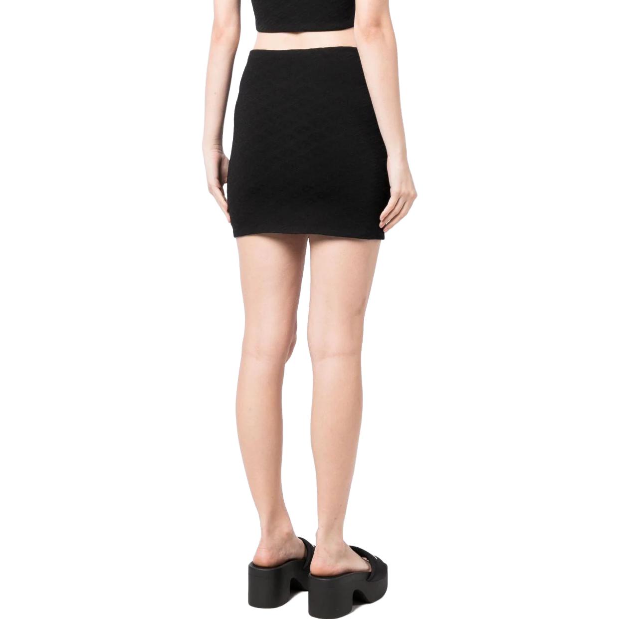 Shop Alexander Wang 提花黑色迷你裙 4KC3235055-001