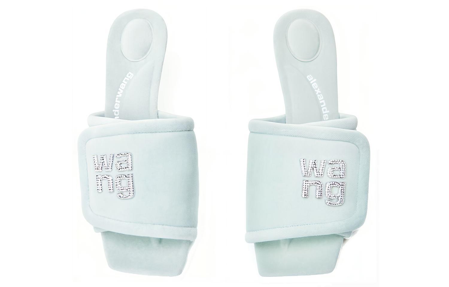 Alexander Wang Jessie 'Blue Logo Thick-Heel Sandals' 圖 3