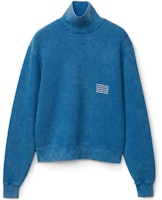 Alexander Wang Letter Logo Oversized Sweatshirt Unisex Blue 6C191037X7-424 Alexander Wang Letter Logo Oversized Sweatshirt Unisex Blue 6C191037X7-424