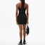 Shop Alexander Wang Logo Hitam Mini Dress Regangan. 1CC1206271-001