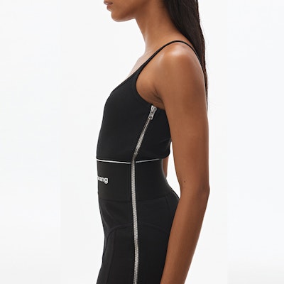 Alexander Wang Logo Hitam Mini Dress Regangan. 1CC1206271-001 Purchase Alexander Wang Logo Hitam Mini Dress Regangan. 1CC1206271-001