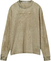 Alexander Wang Logo Embossed Splatter Print Long Sleeve T-Shirt Moss Green Unisex UCC3241703318 Alexander Wang Logo Embossed Splatter Print Long Sleeve T-Shirt Moss Green Unisex UCC3241703318