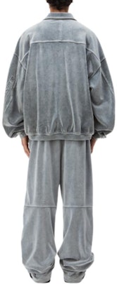 Alexander Wang Logo Embossed Velvet Long Sleeve Polo Shirt Men’s Grey 6CC12410290-96A Shop Alexander Wang Logo Embossed Velvet Long Sleeve Polo Shirt Men’s Grey 6CC12410290-96A