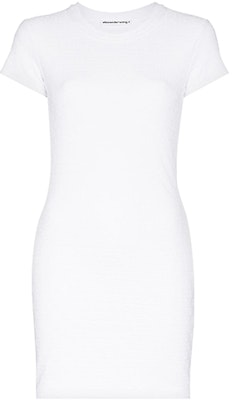 アレキサンダーワン ロゴ ジャカード ショートスリーブ ドレス - ホワイト 4CC3216128-100 Order アレキサンダーワン ロゴ ジャカード ショートスリーブ ドレス - ホワイト 4CC3216128-100