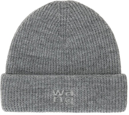 Alexander Wang Logo Knit Beanie Unisex Couple Style Gray 4KC4239073091 Buy Alexander Wang Logo Knit Beanie Unisex Couple Style Gray 4KC4239073091