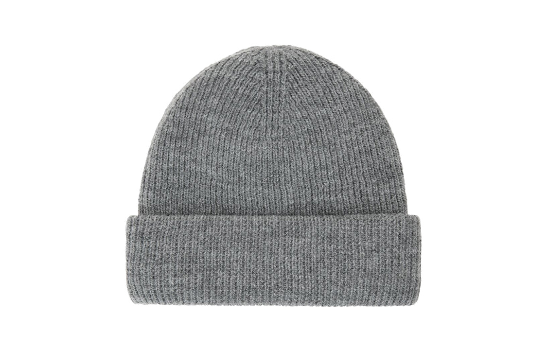 Lookbook Alexander Wang Logo Knit Beanie Unisex Couple Style Gray 4KC4239073091