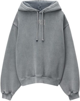 Alexander Wang Hoodie Unisex Logo Patch Bahan Terry. 4CC32220690-37A Order Alexander Wang Hoodie Unisex Logo Patch Bahan Terry. 4CC32220690-37A