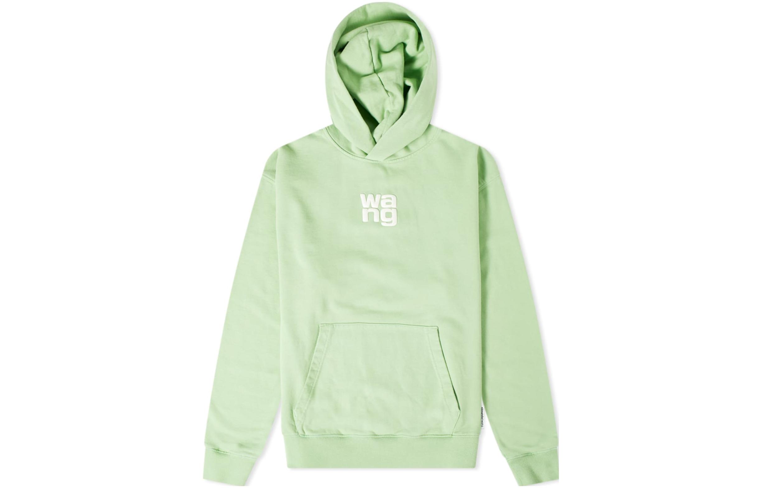 Alexander Wang Logo Print Pullover Sweatshirt Unisex Green 6CC1201071-343