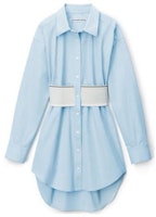 Alexander Wang Logo Shirt Dress Blue 1WC3226492-450 Alexander Wang Logo Shirt Dress Blue 1WC3226492-450