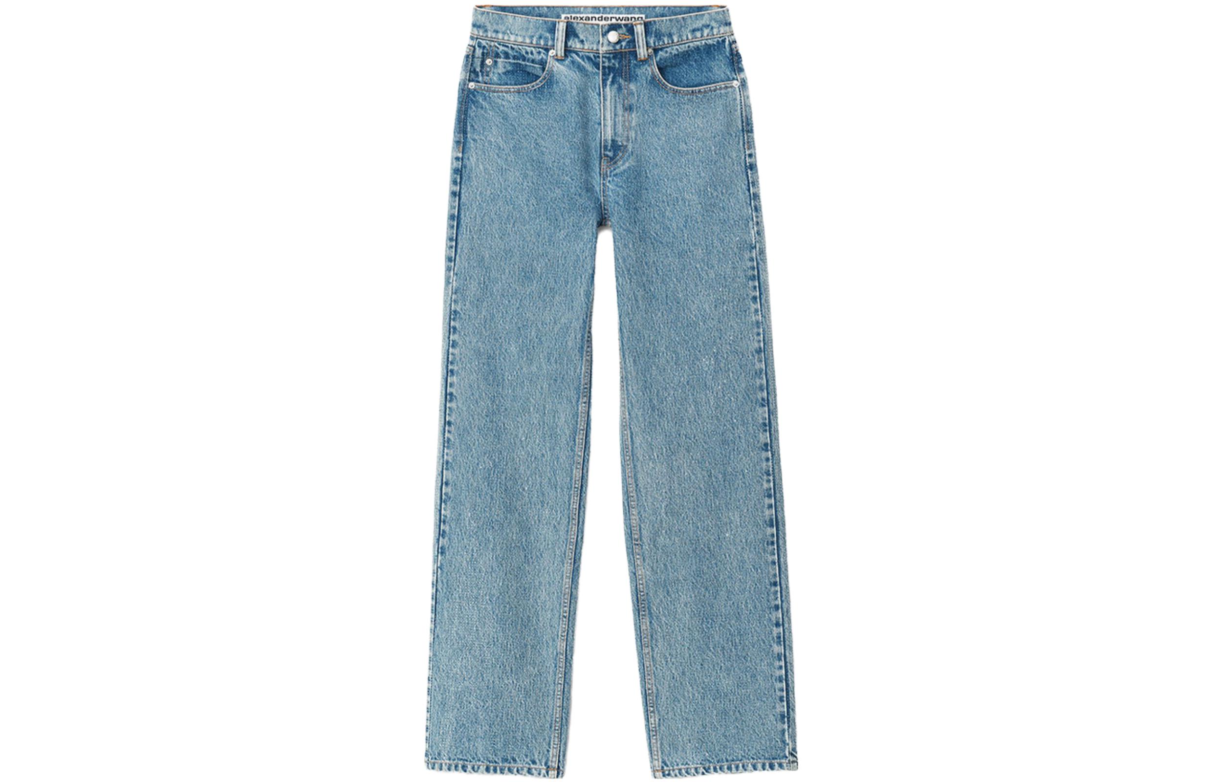 Alexander Wang Mid-Rise Straight-Leg Washed Jeans Men’s Light Blue. 1WC2234529-486 圖 2
